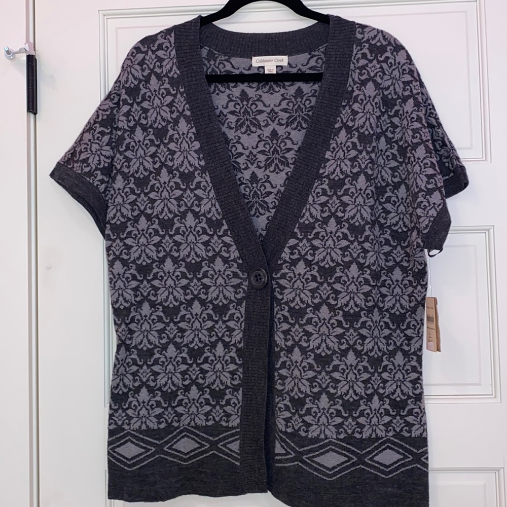Midnight jacquard sweater